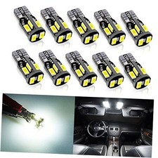 194 168 2825 W5W Error Free LED Bulb White, Super Bright 300 T10 Xenon White