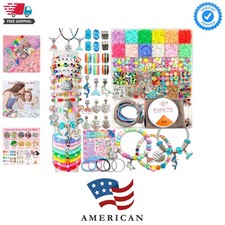 Girls Toys Bracelet Making Kit -3400pcs Charm Jewelry Making Kit Supplies,Uni...