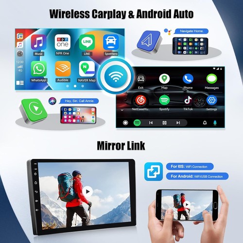 Autoradio Smart Fortwo 2005-2010 Android 13 CarPlay 2G+64GB GPS WIFI Retro CAM - Foto 4 di 8