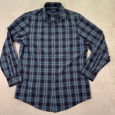 Mizzen+Main Leeward Plaid Button Down Shirt Men Medium Classic Fit Casual Preppy