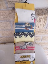 Peanuts Crew Socks 4 Pack Size 4-10