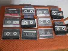 Lot of 11 Cassette Tapes Pre Recorded Sold as Blanks Sony Memorex Untested