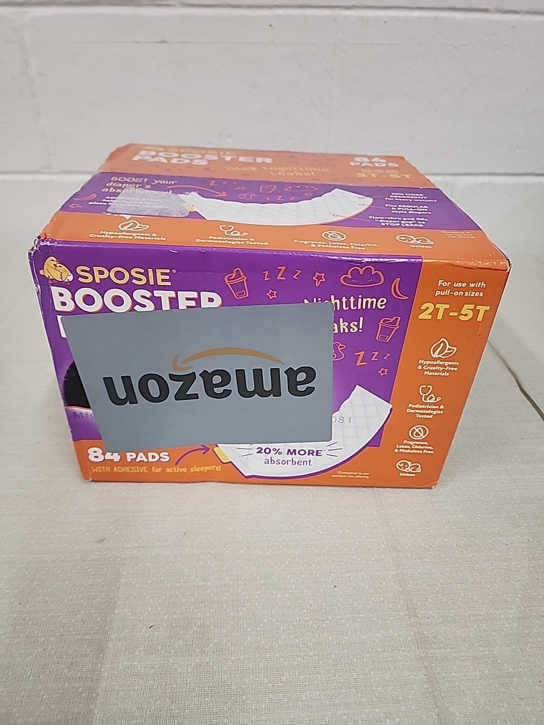 Sposie Diaper Booster Pads Stop Leaks in Overnight Diapers Nighttime Diapers ...