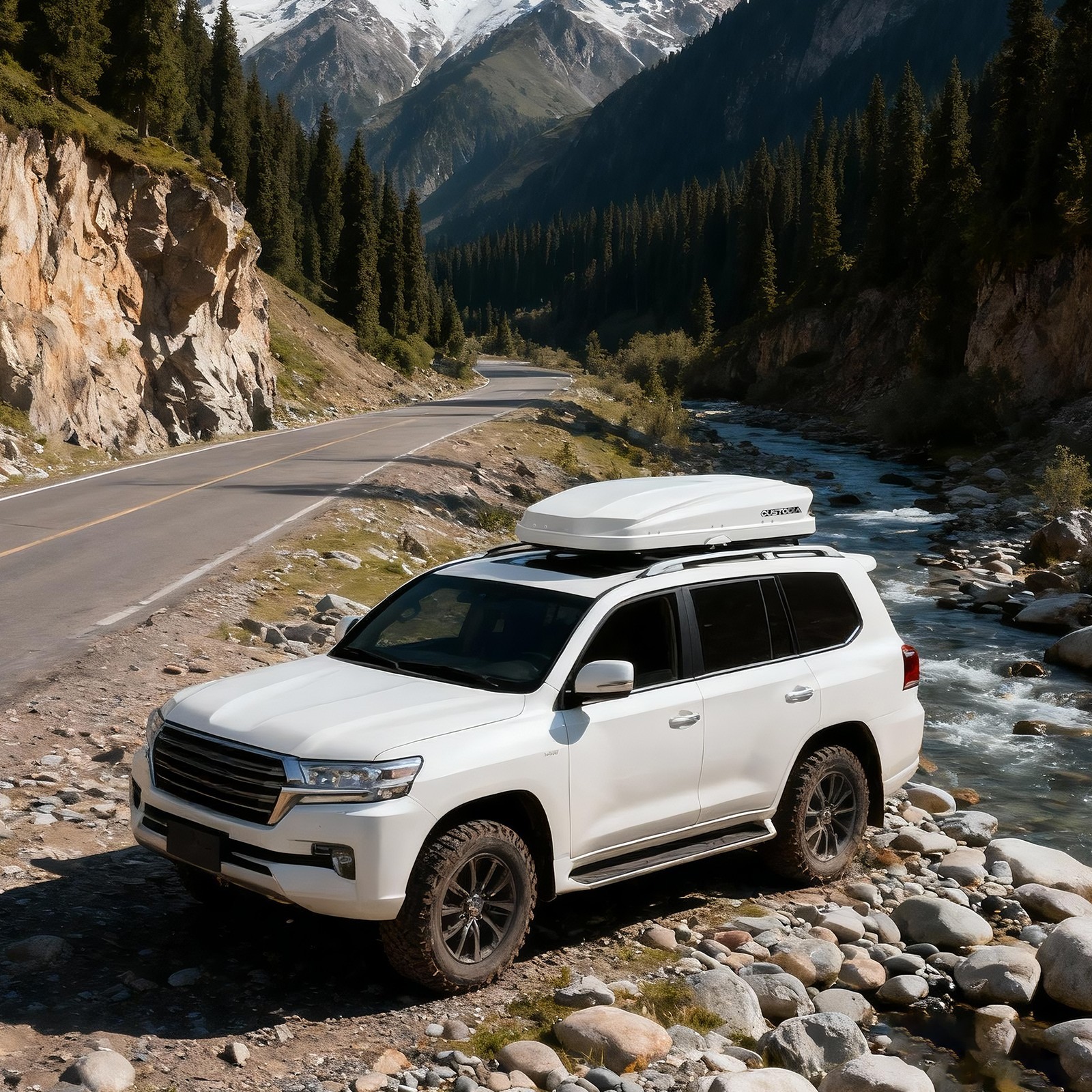 14 ft³ Heavy Duty ABS Vehicle Roof Top Storage Box Cargo Luggage Carrier 2 Locks