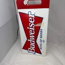 Vintage Budweiser Koolit Cooler Bag Red Bowtie Logo Insulated Made in USA
