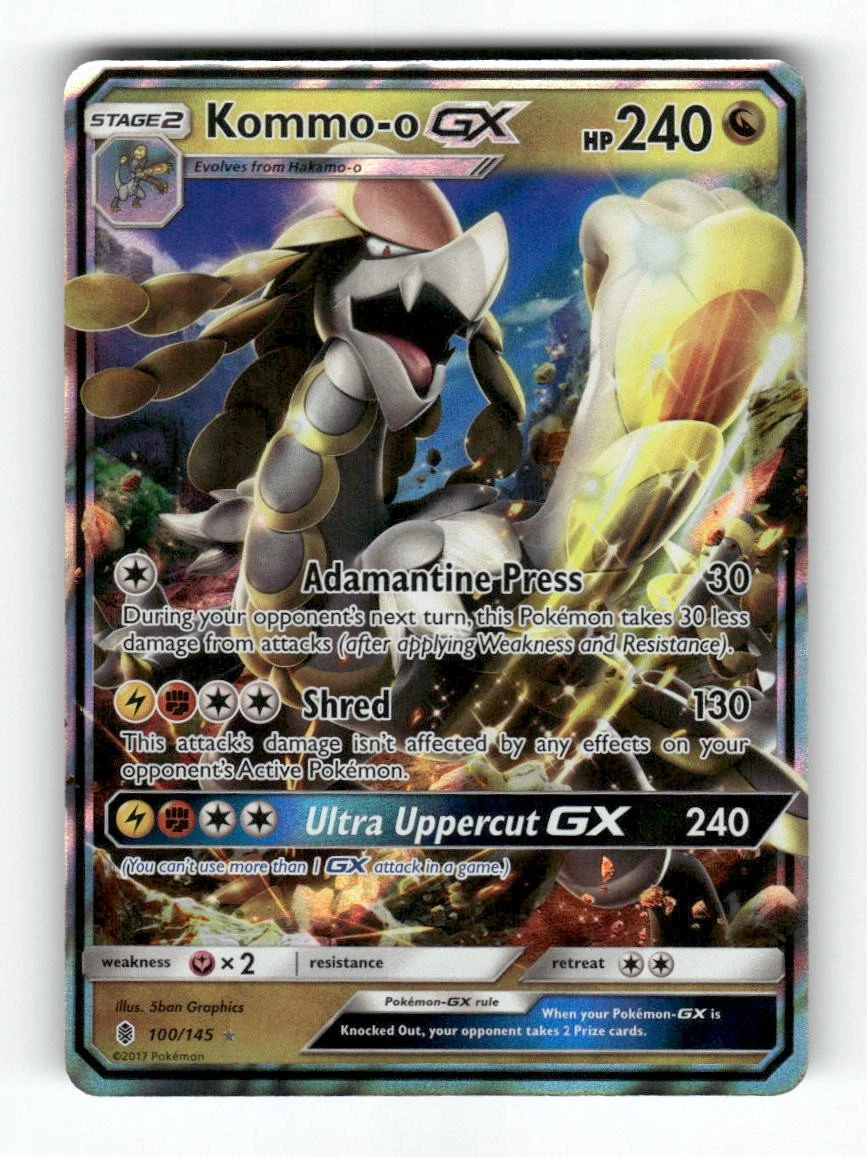 kommo o pokemon card - Sun & Moon - Crimson Invasion - (Reverse Holo) - Kommo-o Dragon / 240 / Stage 2 Attack 1 Kommo-o GX - SM -