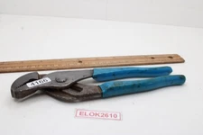 Channellock 428 8" Straight Jaw Tongue and Groove Blue Rubber Handle Pliers USA