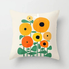 Funda de Almohada Árbol Colorida 16 x16 pulgadas Moderna Botánica Decorativa Funda de Cojín