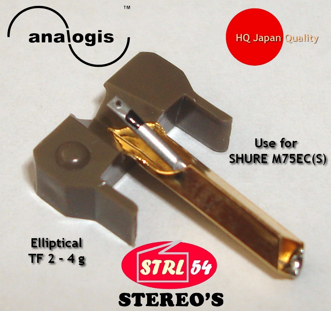 REALISTIC Diamond Stylus for SHURE N75EC M75ECS M81EC R25EC N75 DN325