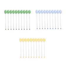 10x Glas Rührlöffel Transparent Rührstab für Latte Heißgetränke Kaffee