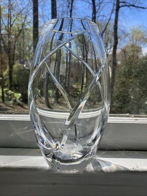 Tiffany & Co. エッチングクリスタル花瓶 Tiffany & Co. Swirl Optic Crystal Vase 8.3/8” Lead Crystal Italy