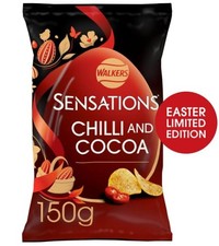 Walkers Sensations Chilli and Cocoa Crisps, Easter Limited Edition, 150g