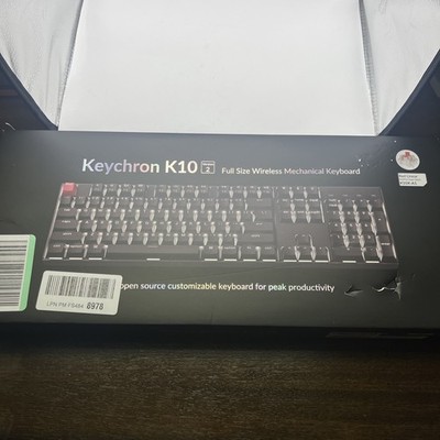 Keychron K10 V2 Bluetooth Wireless Mechanical Keyboard Brown switch Full Size  