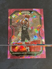 2020-21 Panini Prizm - Giannis Antetokounmpo #111 Pink Ice Prizm