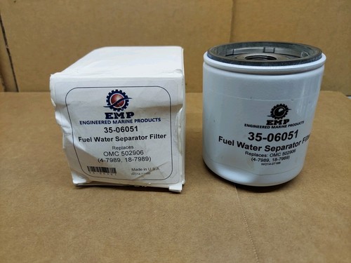 Engineered Marine Products Fuel Water Separator Filter Volvo OMC 502906 18-7789 - Foto 1 di 6