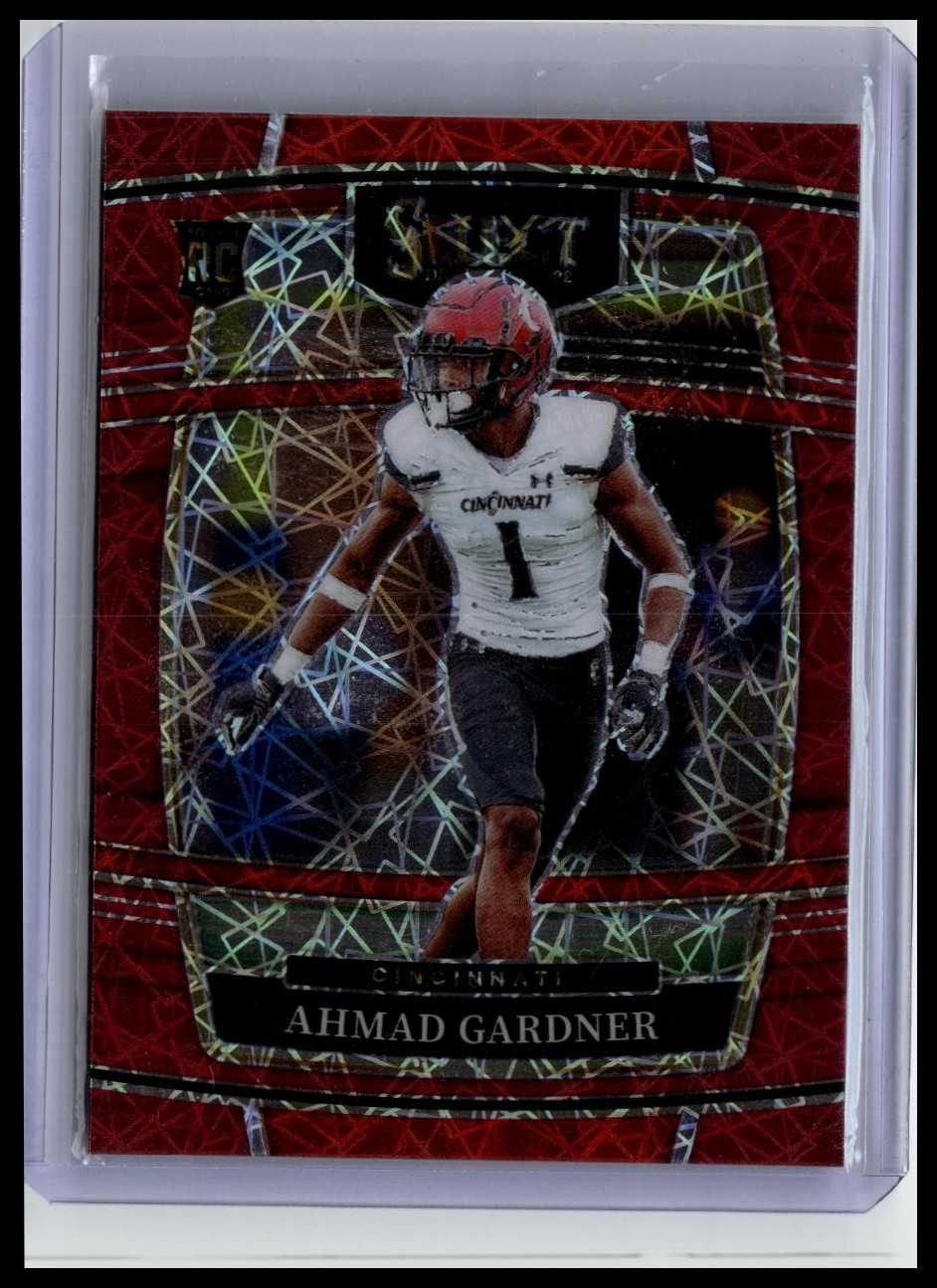 2022 Panini Select Draft Picks #54 Ahmad "Sauce" Gardner Red Lazer Prizm