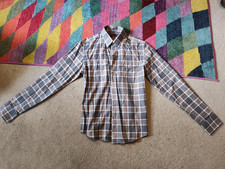 Euc UNTUCKit Men's Flannel SLIM FIT Button Front Soft Plaid Shirt Small
