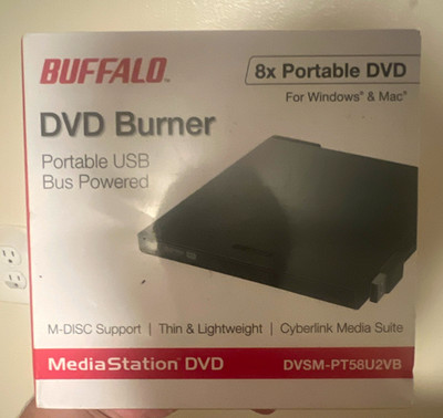 Buffalo DVSM-PT58U2VB 8x USB-Powered External DVD/CD Drive Black