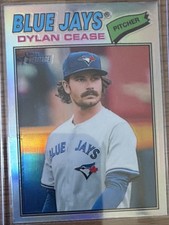 Topps Heritage 2026 Dylan Cease #260 Blue Jays Refractor Baseball Card