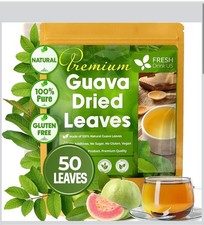 Dried Guava Leaves Whole Natural Premium Quality 50 Leaves Loose Herbal Use