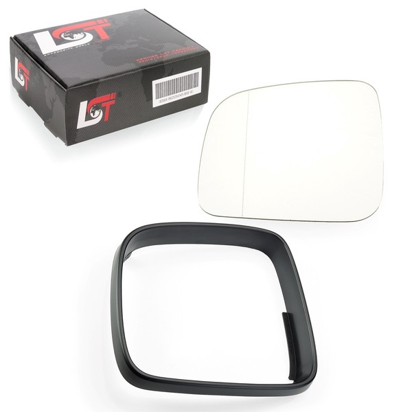 Spiegelglas Blendring Set Heizbar AsphäRisch Links FüR VW Transporter V T5 03-09-image