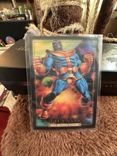 2024 SkyBox Marvel Masterpieces 92 Platinum - Thanos - #83 Lenticular