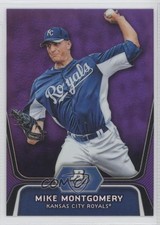 2012 Bowman Platinum Prospects Retail Purple Refractor Mike Montgomery 1l5