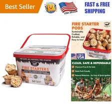 Effortless Fire Starter Pods - 15-20 Min Burn for Indoor and Outdoor Adventures