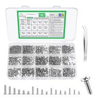 Mini Schrauben Set 1061 Stk Senkkopfschrauben Maschinenschrauben Flachkopf