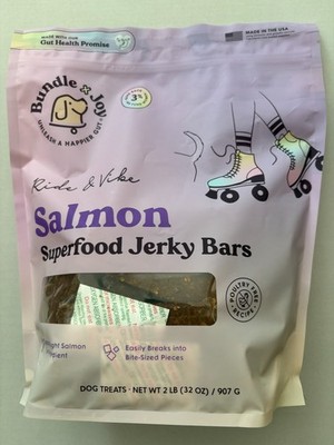 Bundle x Joy Ride  Vibe Salmon Jerky for Dogs - 2 Lbs Bag, Natural Superfood