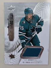 Erik Karlsson San Jose Sharks 2022-23 Upper Deck Premier #62 Teal Jersey patch