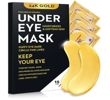 10 Pcs Pairs under Eye Patches Gold for Dark Circles, Puffy Eyes, and Wrinkles,