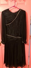 La Seine Fashion Vintage Black Dress size 10