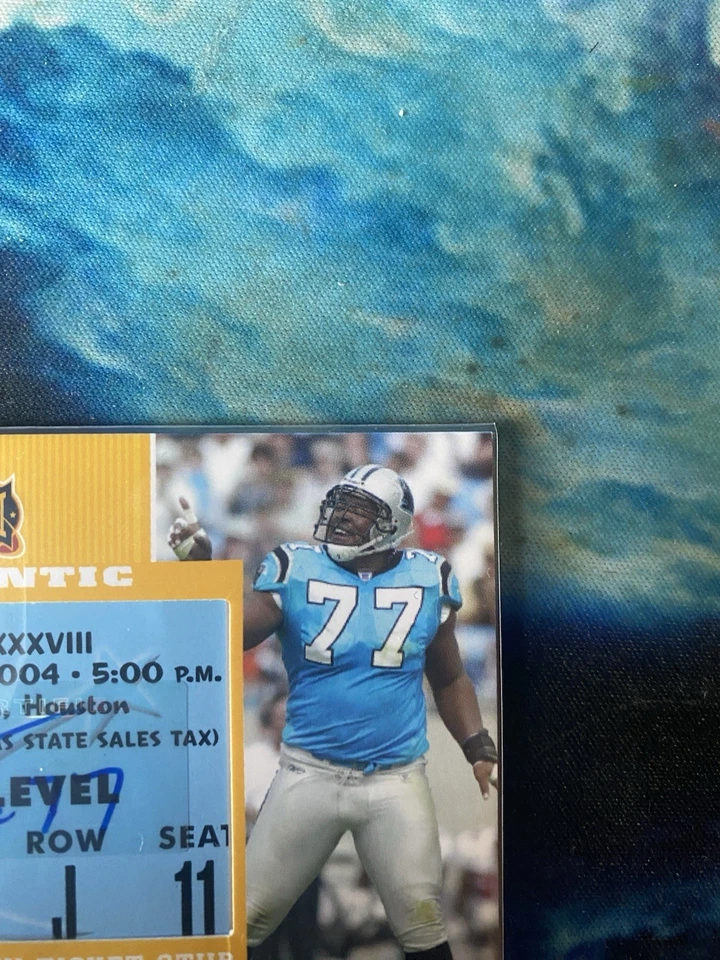 2007 Topps TX Exclusive - Super Bowl Ticket Stubs Autographs Kris Jenkins #SB-KJ - Image 4 of 4