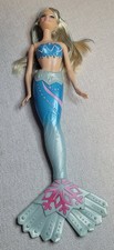 Mattel Barbie Mermaid Doll 2011 blue silver tail blonde "Mermaid tale 2"