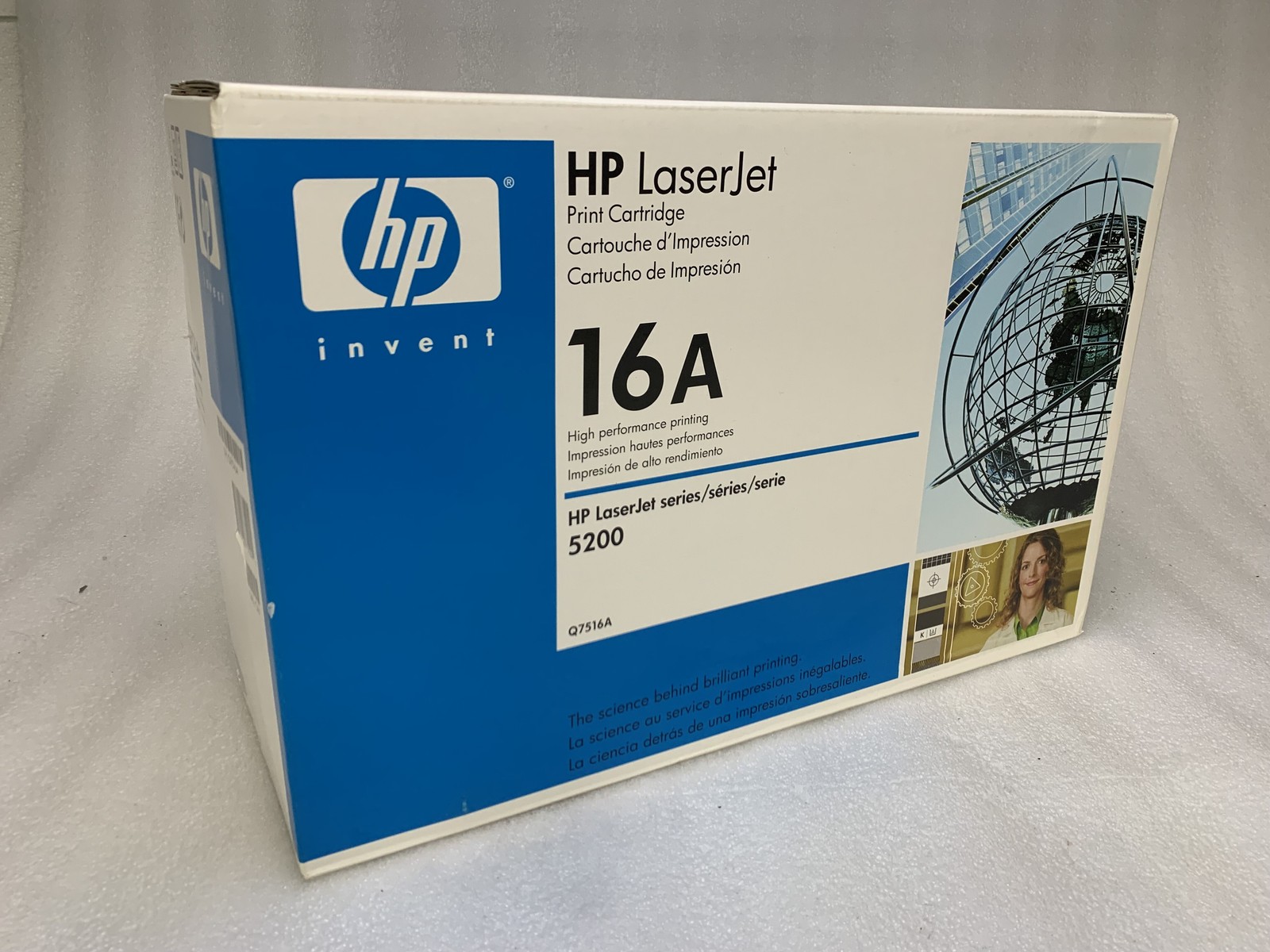 GENUINE HP Q7516A 16A BLACK TONER for LASERJET 5200 SEALED IN BOX