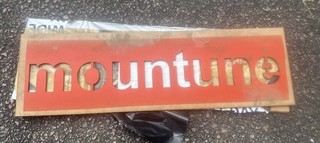 Used genuine Mountune Stencil for intercooler focus fiesta RS transit connect