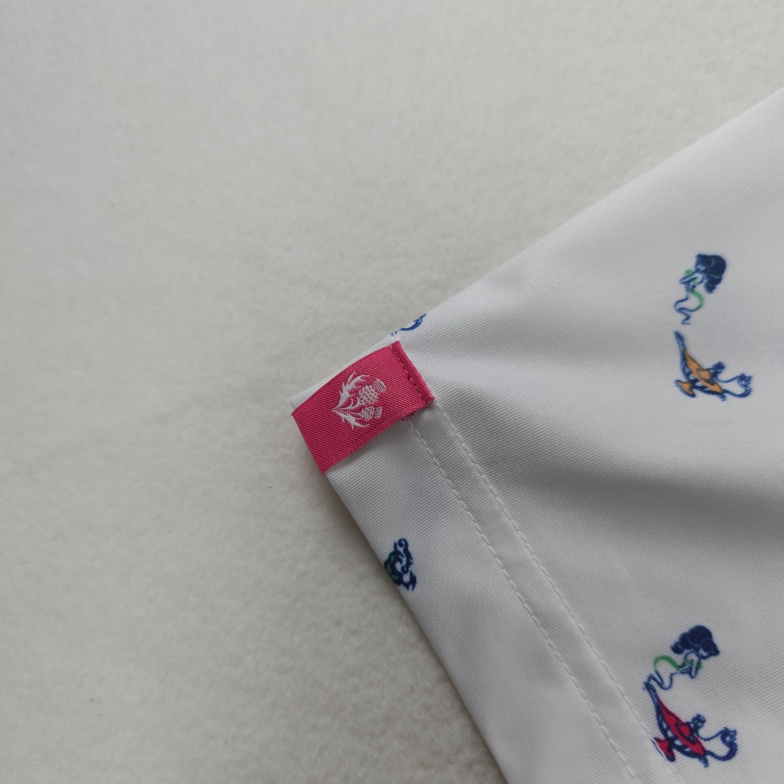 Donald Ross Sport Golf Polo Mens XL White Magic Genie Print Performance Stretch