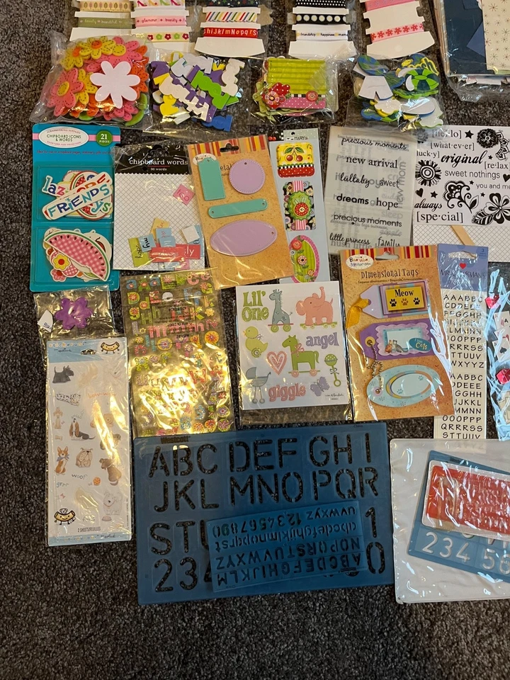 Huge scrapbooking supplies lot NEW 50+ items  - Image 3 of 4