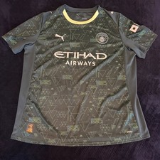 Puma Manchester City 2025-26 Third Jersey Mens XL Green Soccer Shirt 782892-04