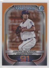 2021 Bowman Scouts Top 100 Orange Refractor 25/25 Jordan Balazovic #BTP-91 5jz