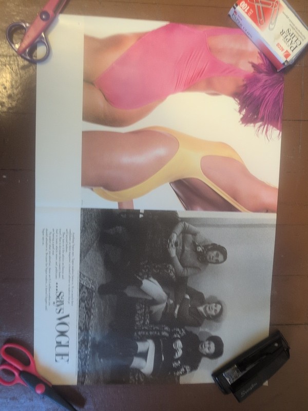 Vintage Vogue Magazine Add Poster, Very Unique