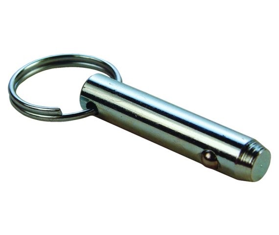 Detent Pin 5/8 x 2.000 (2) Medium Carbon Steel Zinc Clear (5 Pieces)