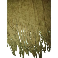 New Western Costume 2XL Faux Suede Fringe Skirt Festival Cosplay Native Hip Bojo