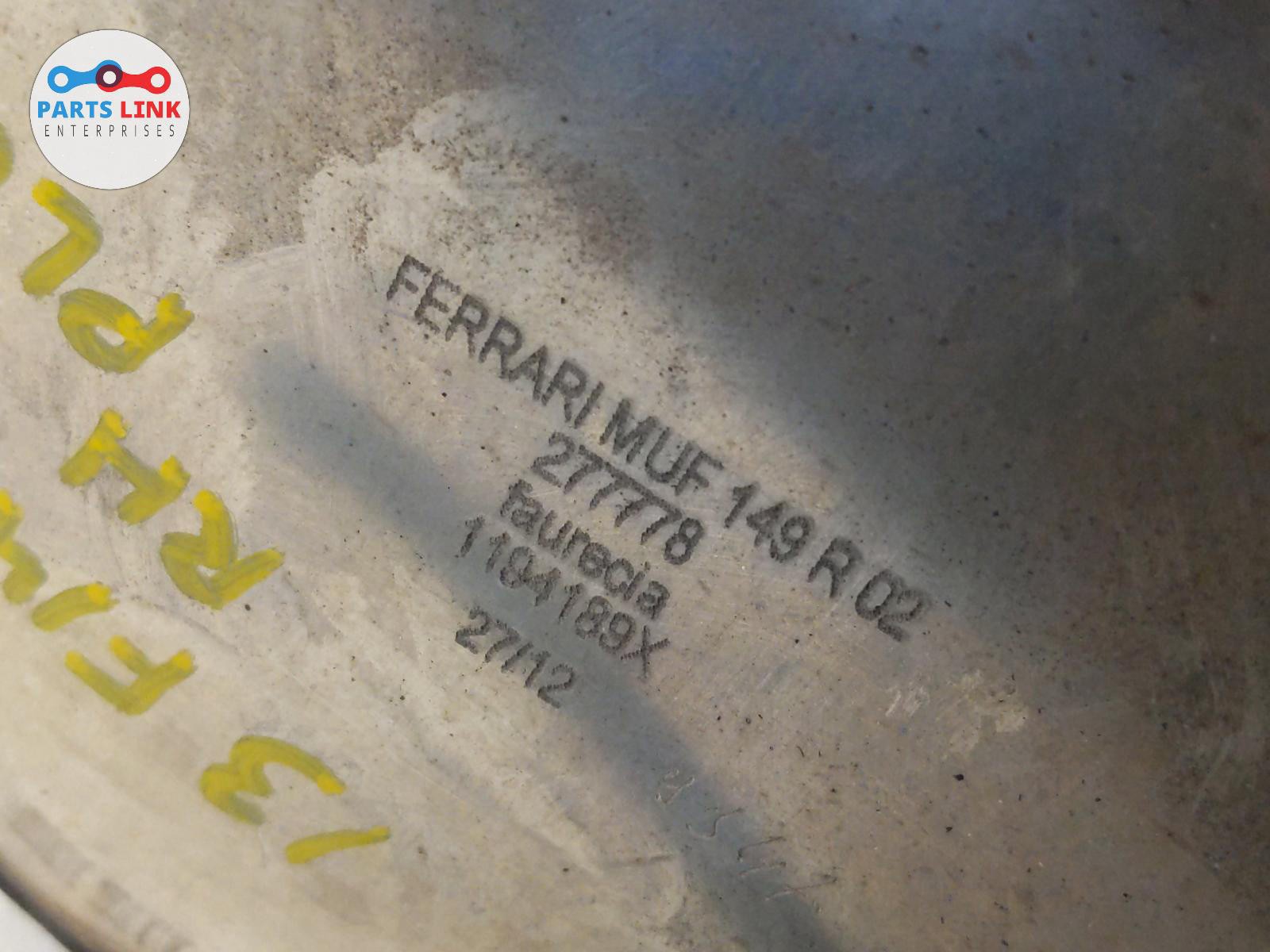2008-14 FERRARI CALIFORNIA REAR RIGHT EXHAUST MUFFLER BAFFLE SILENCER PIPE F149