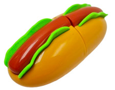 Play Food Slicing Hotdog