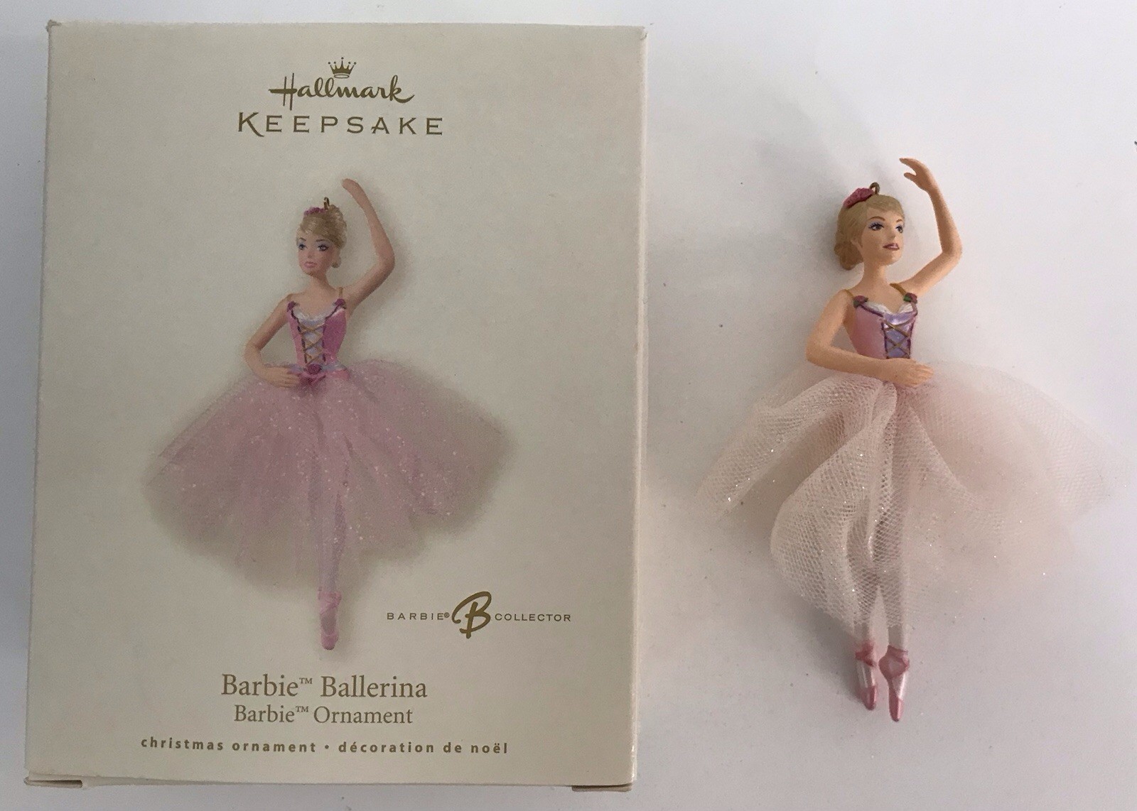 Barbie Ballerina Ornament 2008 Hallmark Pink Barbie Collector