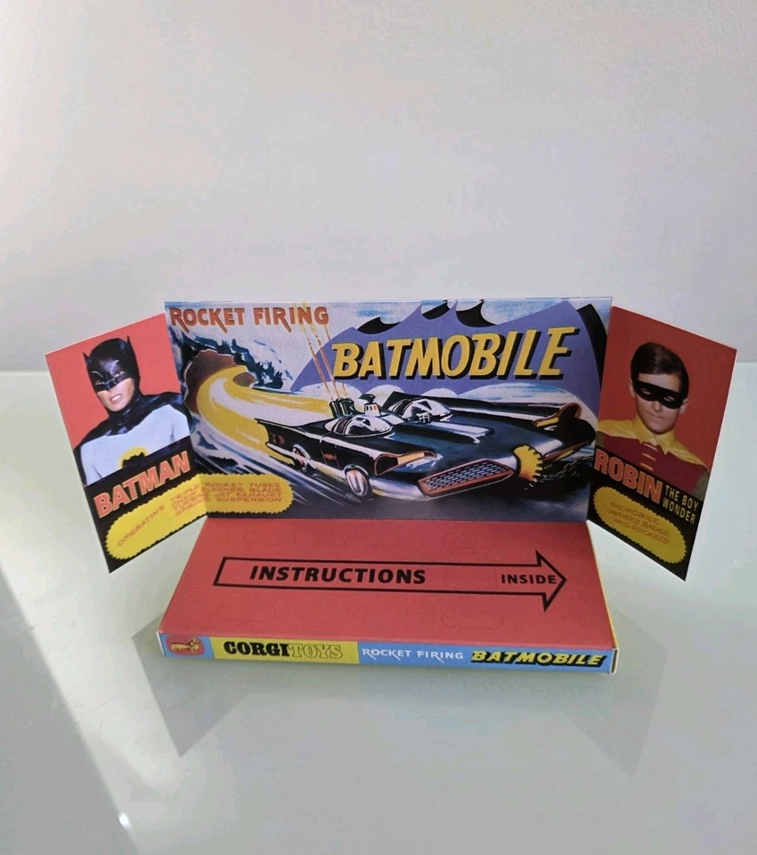 CORGI 267 BATMAN  DISPLAY STAND  ( MODEL CAR NOT INCLUDED) - Image 4 of 4