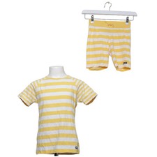 Villervalla, Set, Größe: 128, Elasthan/Bio-Baumwolle, Gelb/Weiß, Streifen #jtp