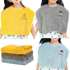 Baby Bibs for Girls or Boys 3 Pack Waterproof Towel Bibs for Toddlers 1-3 Years